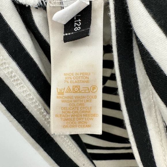 Kate Spade size XS black and white tank top with keyhole back cotton blend - Picture 5 of 5